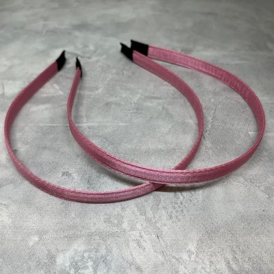 Обідок для волосся (металевий), ширина 1,2 см. колір-рожевий, шт 010540 фото